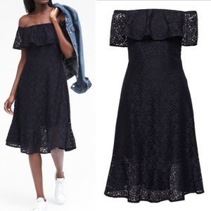 *NWT* Banana Republic Navy Lace Dress